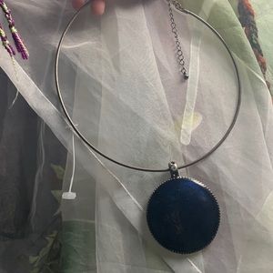 Circle statement necklace